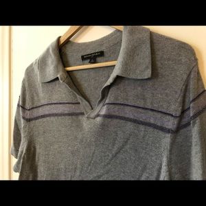 Banana Republic Polo Sweater Grey Small